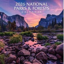 Americas National Parks and Forests 2026 Wall Calendar