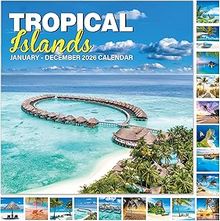 Tropical Islands 2026 Wall Calendar
