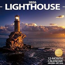Lighthouse 2026 Wall Calendar