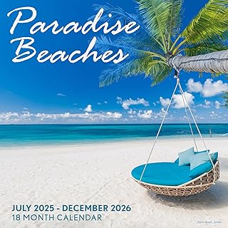 Paradise Beaches 2026 Wall Calendar