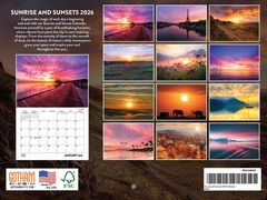 Sunrise and Sunset Calendar 2026 Wall Calendar