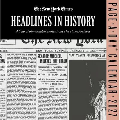 New York Times Headlines in History 2027 Page-A-Day Desk Calendar