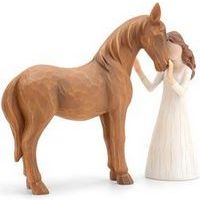 Girl Embraces Horse Figurine 2026 Calendar