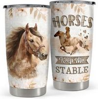 20oz Stainless Steel Insulated Horse Tumbler 2026 Calendar