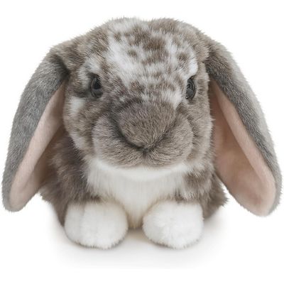 Living Nature Grey Dutch Lop Eared Rabbit Stuffed Animal