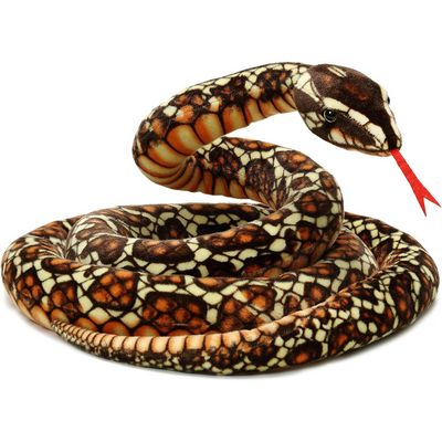 Bernard The Brown Python - 9 5 Foot Long Stuffed Animal Plush Snake