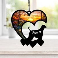 Personalized Afghan Hound Suncatcher