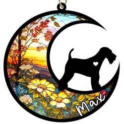 Airedale Terrier Memorial Suncatcher