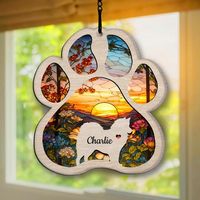 Personalized American Eskimo Suncatcher Memorial