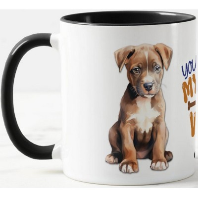 American Staffordshire Terrier Ceramic Mug Left View