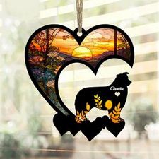 Australian Shepherd Suncatcher