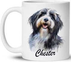 Personalized Bearded Collie Mug