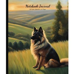 Belgian Tervuren Composition Notebook 2026 Calendar