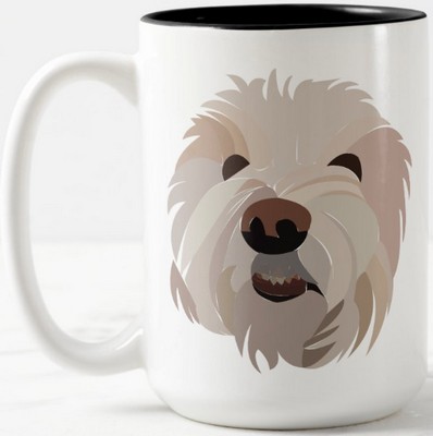 Bichon Frise Dog Lover Bichon Frise Two-Tone Coffee Mug