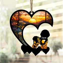 Bichon Frise Suncatcher - Personalized