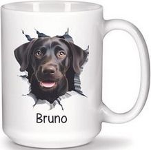 Black Labrador Retriever Personalized Mug