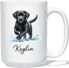 Black Labrador Retriever Personalized Mug