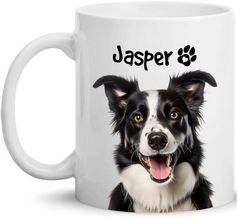 Border Collie Personalized Mug 2026 Calendar
