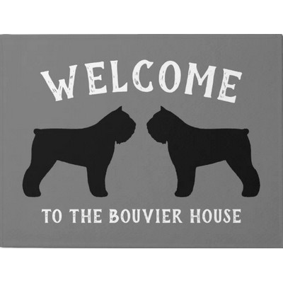 Bouvier des Flandres Dog Breed Silhouettes Doormat