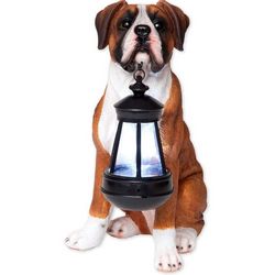 Boxer Solar Lantern Statue