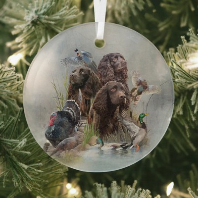 The Boykin Spaniel Glass Ornament