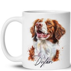 Brittany Spaniel Personalized Mug