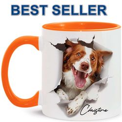 Brittany Spaniel Mug - Customized Name