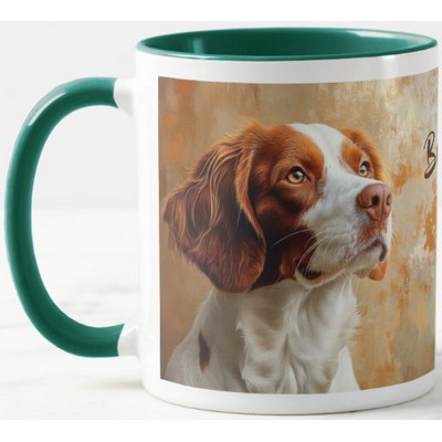 Brittany Dog Impressionistic Paint Mug
