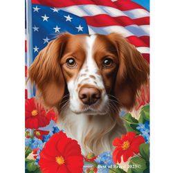 Brittany Spaniel Garden Flag