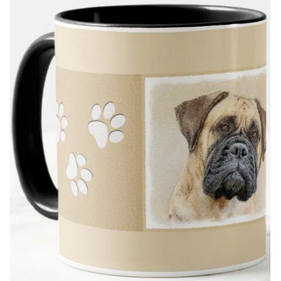 Bullmastiff Painting - Cute Original Dog Art Mug