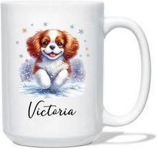 Cavalier King Charles Spaniel Personalized Mug 2026 Calendar
