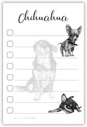 Chihuahua Sticky Notepad to Do List 2026 Calendar