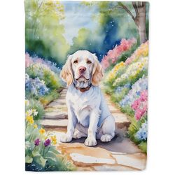 Clumber Spaniel Garden Flag