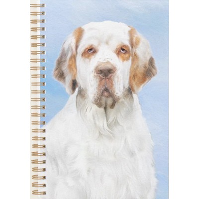 Clumber Spaniel Painting - Cute Original Dog Art Planner