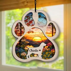 Personalized English Springer Spaniel Suncatcher