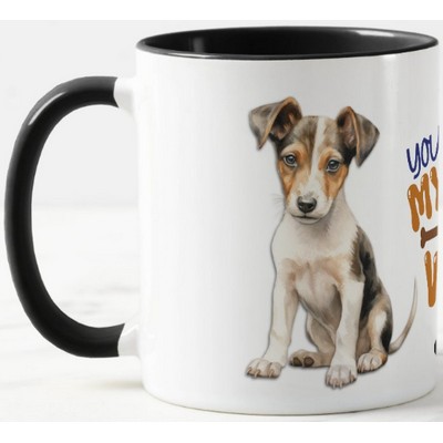 Fox Terrier Puppy You Make My Tail Wag Mug