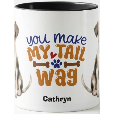 Fox Terrier Puppy You Make My Tail Wag Mug