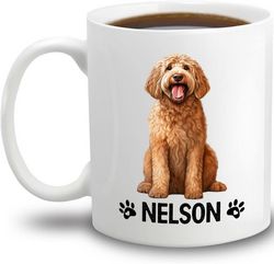 Personalized Goldendoodle White Ceramic Mug