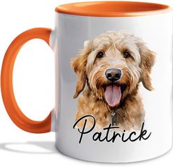 Personalized Goldendoodle White Ceramic Mug