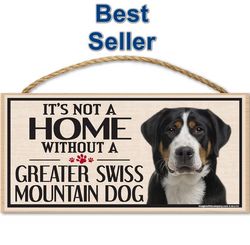 Wood Sign for Greater Swiss Mountain Dog Breeds