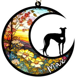 Greyhound Memorial Suncatcher