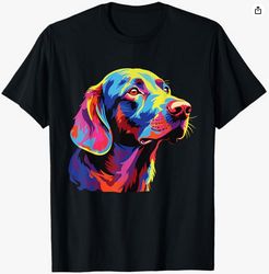 Watercolor Colorful Harrier Dog T-Shirt
