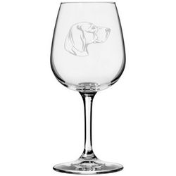 Harrier Dog Personalized Custom Themed Etched 12.75oz Wine Glass