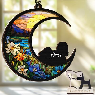 Lhasa Apso Memorial Suncatcher