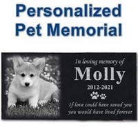 Memorial Garden Stone Engraved with Photo 2026 Calendar