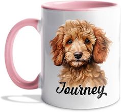 Brown Poodle Puppy Coffee Mug