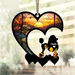 Poodle Suncatcher