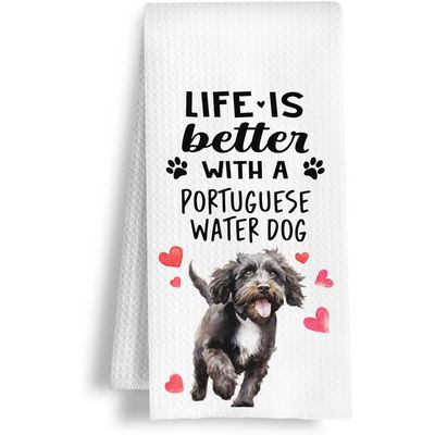 Portuguese Water Dog Kitchen Towels