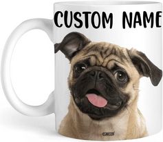 Personalized Pug Coffee Mug