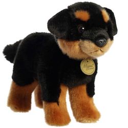 Rottweiler Stuffed Animal - Lifelike Detail